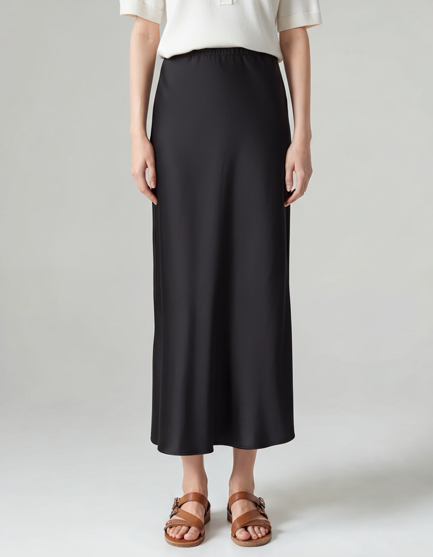 Luxurious Old Money-Inspired Silk Skirt