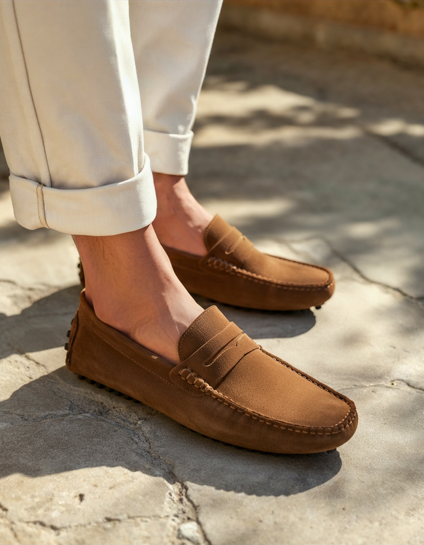 Premium Suede Driving Loafers
