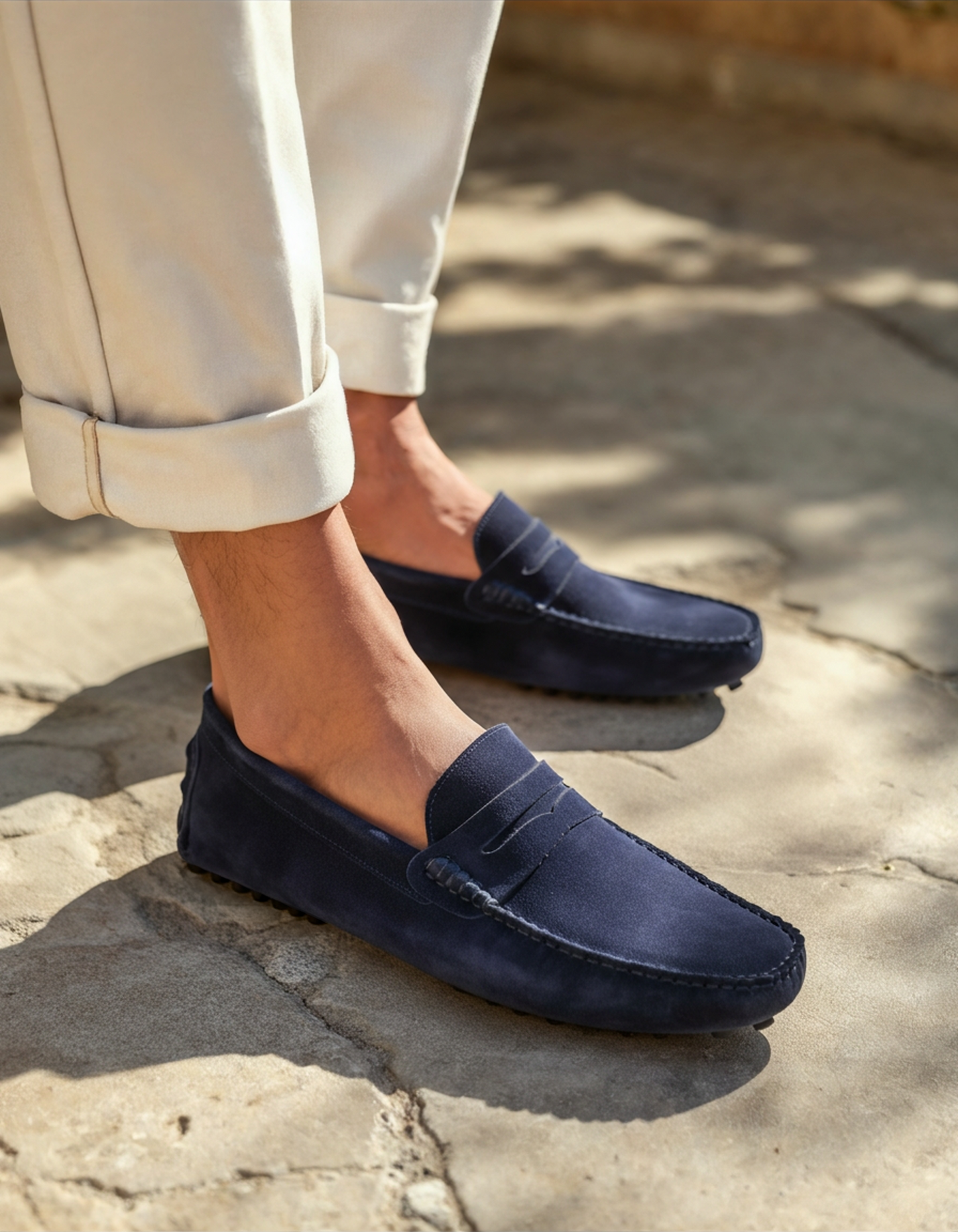 Premium Suede Driving Loafers