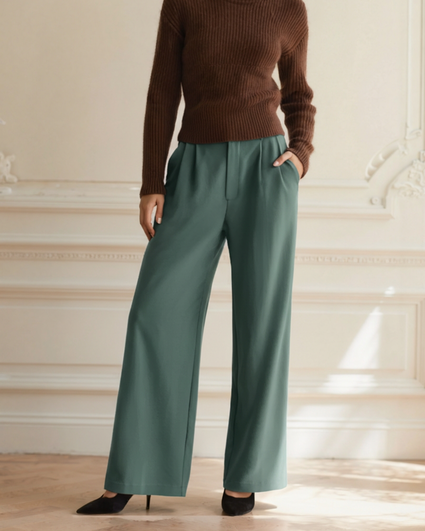 Serena Wide-Leg Trousers – Effortlessly Elegant & Comfortably Stylish