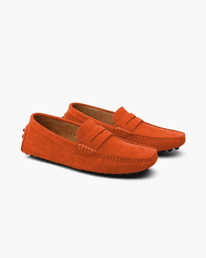 Premium Suede Driving Loafers